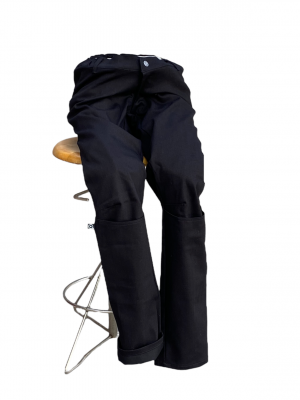 Black denim pants adaptive fashion